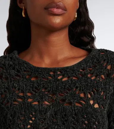 Alanui Time To Shine crochet open-back top | Thumbnail 6