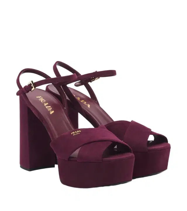 Prada Suede platform sandals
