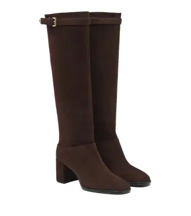 Prada Suede knee-high boots | Thumbnail 1 Prada Suede knee-high boots | Thumbnail 1