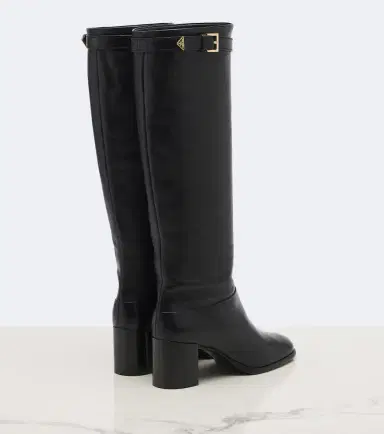 Prada Leather knee-high boots | Thumbnail 2