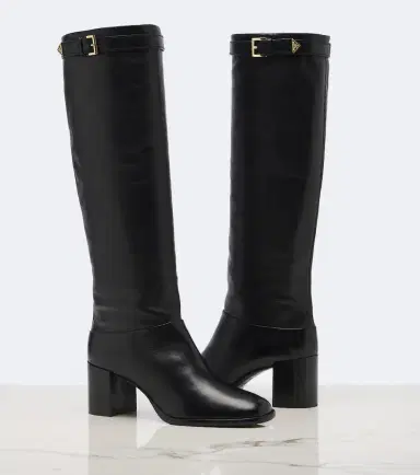 Prada Leather knee-high boots | Thumbnail 3