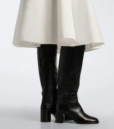 Prada Leather knee-high boots | Thumbnail 6