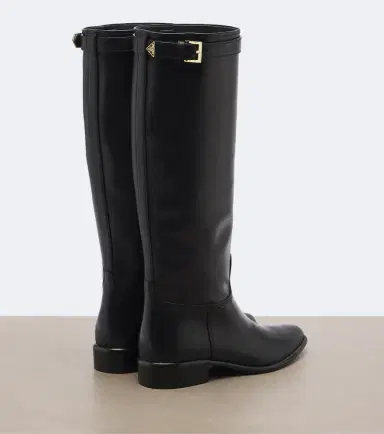Prada Leather knee-high boots | Thumbnail 3