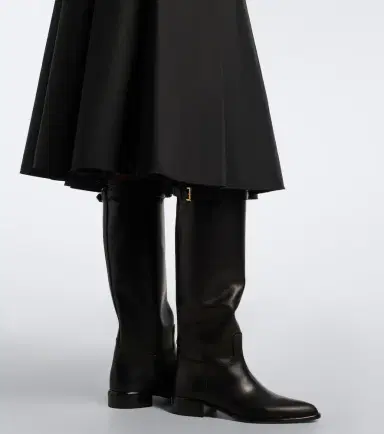 Prada Leather knee-high boots | Thumbnail 5