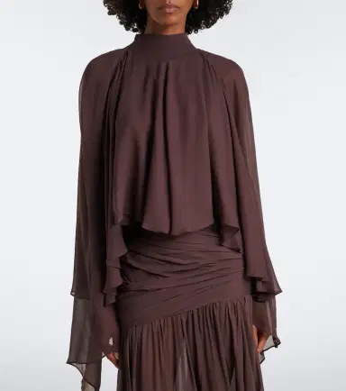 DE LA VALI Mia chiffon top | Thumbnail 3
