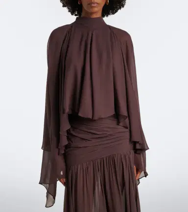 DE LA VALI Mia chiffon top | Thumbnail 6