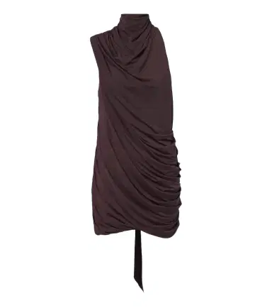 DE LA VALI Bashana draped scarf-detail mini dress | Thumbnail 1