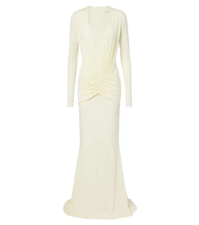 DE LA VALI Cielora ruched maxi dress