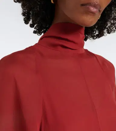DE LA VALI Casimiro ruffled georgette minidress | Thumbnail 3