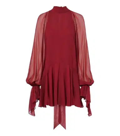 DE LA VALI Casimiro ruffled georgette minidress | Thumbnail 1