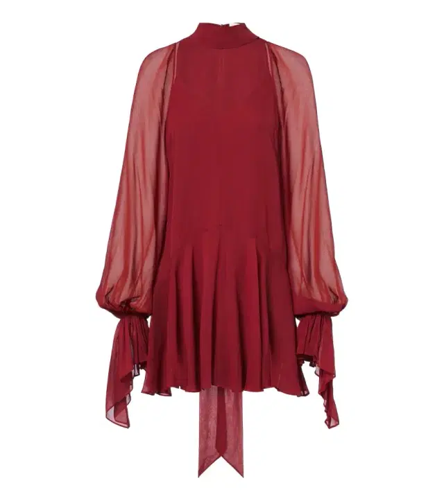 DE LA VALI Casimiro ruffled georgette minidress
