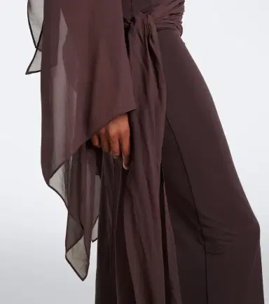 DE LA VALI Sabela georgette maxi dress | Thumbnail 4