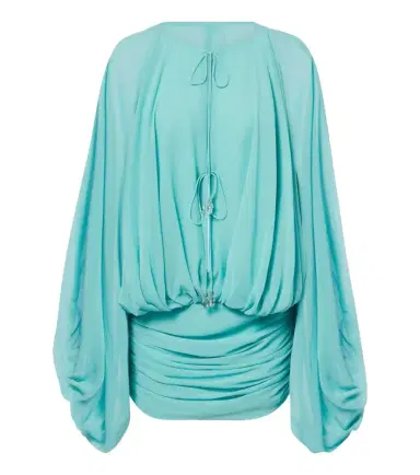 DE LA VALI Eulalia gathered chiffon minidress | Thumbnail 1