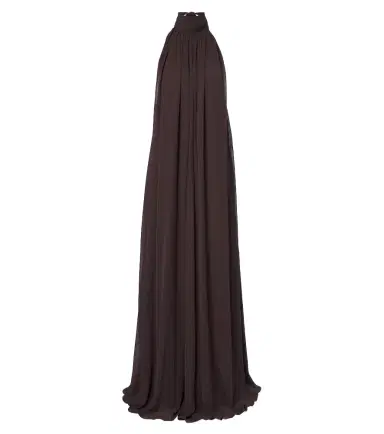 DE LA VALI Adela halterneck chiffon maxi dress | Thumbnail 1