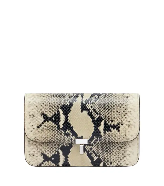TOTEME T-Lock snake-effect leather crossbody bag