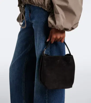 TOTEME Belted Small suede tote bag | Thumbnail 4