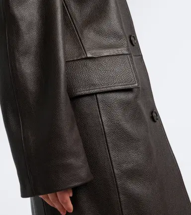 TOTEME Raglan leather coat | Thumbnail 2