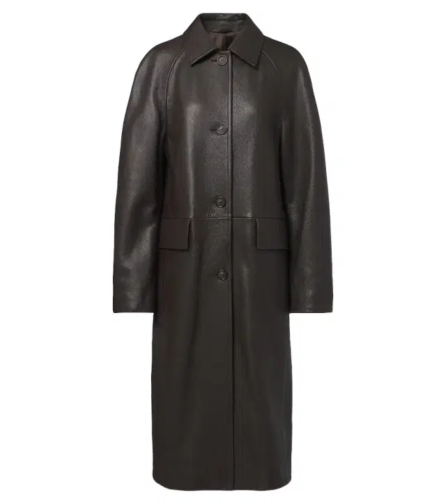 TOTEME Raglan leather coat
