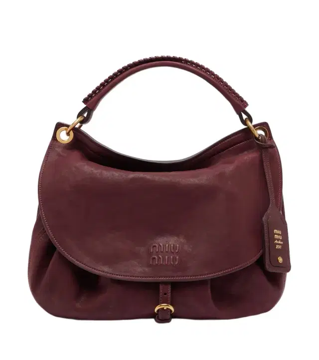 Miu Miu Rendez‑vous leather shoulder bag