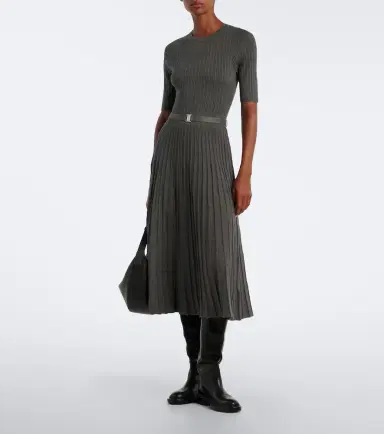 Veronica Beard Elthea belted ribbed-knit midi dress | Thumbnail 2 Veronica Beard Elthea belted ribbed-knit midi dress | Thumbnail 2