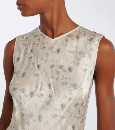 DÔEN Dôen Adelana floral silk midi dress | Thumbnail 3 DÔEN Dôen Adelana floral silk midi dress | Thumbnail 3