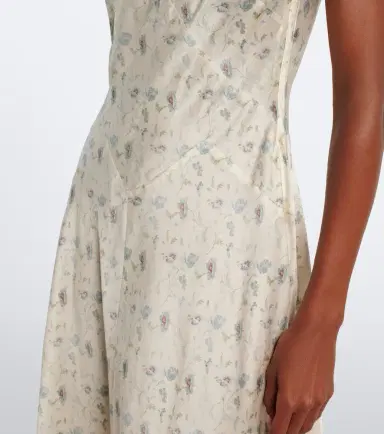 DÔEN Dôen Adelana floral silk midi dress | Thumbnail 5 DÔEN Dôen Adelana floral silk midi dress | Thumbnail 5