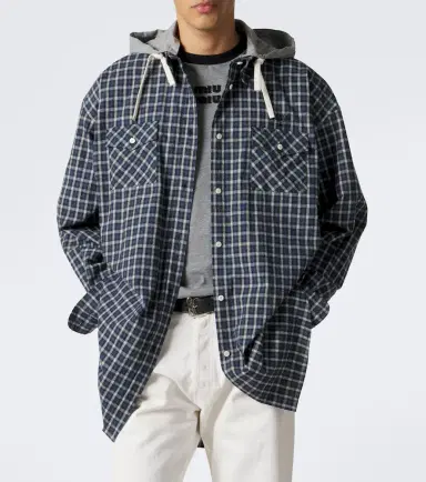 Miu Miu Checked cotton flannel overshirt | Thumbnail 4