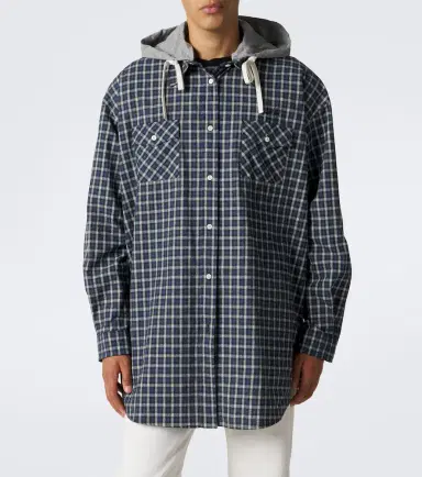 Miu Miu Checked cotton flannel overshirt | Thumbnail 5