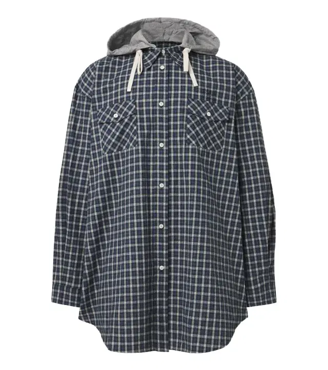 Miu Miu Checked cotton flannel overshirt
