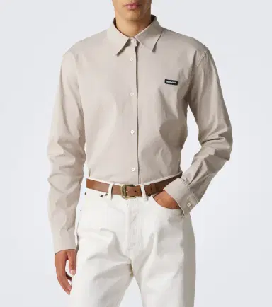 Miu Miu Cotton-blend poplin shirt | Thumbnail 3
