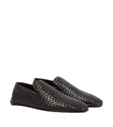 Bottega Veneta Palazzo Intrecciato leather slip-on shoes | Thumbnail 1 Bottega Veneta Palazzo Intrecciato leather slip-on shoes | Thumbnail 1