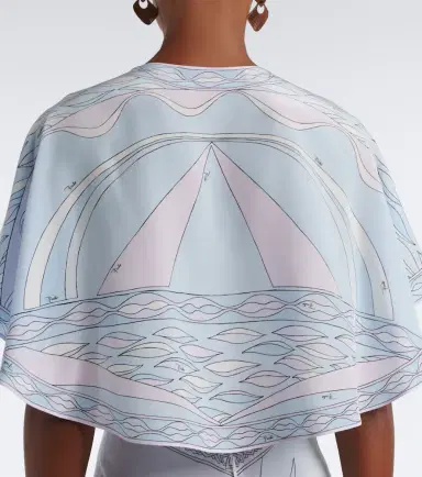 PUCCI Labirinto asymmetric silk crêpe de chine midi dress | Thumbnail 4 PUCCI Labirinto asymmetric silk crêpe de chine midi dress | Thumbnail 4