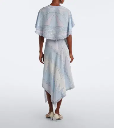 PUCCI Labirinto asymmetric silk crêpe de chine midi dress | Thumbnail 6 PUCCI Labirinto asymmetric silk crêpe de chine midi dress | Thumbnail 6