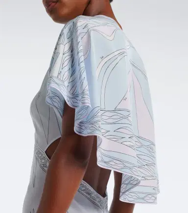 PUCCI Labirinto asymmetric silk crêpe de chine midi dress | Thumbnail 7 PUCCI Labirinto asymmetric silk crêpe de chine midi dress | Thumbnail 7