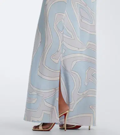 PUCCI Labirinto silk crêpe de chine gown | Thumbnail 2 PUCCI Labirinto silk crêpe de chine gown | Thumbnail 2