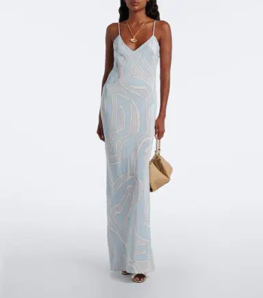 PUCCI Labirinto silk crêpe de chine gown | Thumbnail 4 PUCCI Labirinto silk crêpe de chine gown | Thumbnail 4