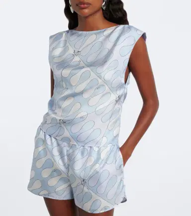 PUCCI Leocorno silk twill top | Thumbnail 4 PUCCI Leocorno silk twill top | Thumbnail 4