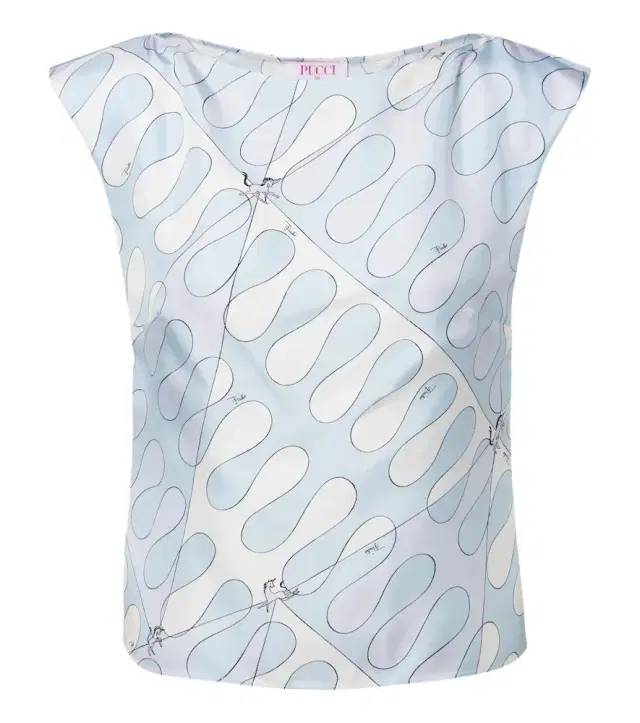 PUCCI Leocorno silk twill top