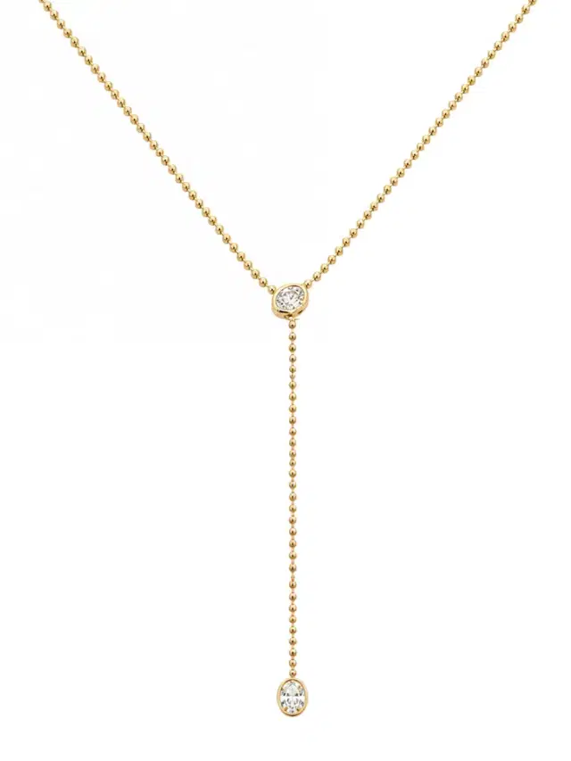 Wish Fine Jewelry 1.81ct Diamond 18K Gold Lariat Necklace