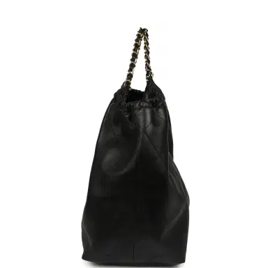 Chanel Chanel Maxi CC Cabas Hobo Bag Black Calfskin Gold Hardware | Thumbnail 3