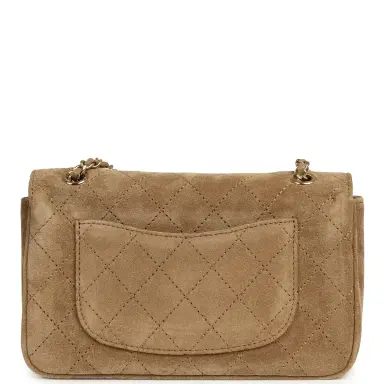 Chanel Chanel Mini "Souplissimo" Flap Bag Beige Suede Gold Hardware | Thumbnail 4 Chanel Chanel Mini "Souplissimo" Flap Bag Beige Suede Gold Hardware | Thumbnail 4