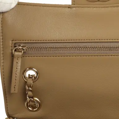 Chanel Chanel Mini "Souplissimo" Flap Bag Beige Suede Gold Hardware | Thumbnail 8 Chanel Chanel Mini "Souplissimo" Flap Bag Beige Suede Gold Hardware | Thumbnail 8