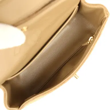 Chanel Chanel Mini "Souplissimo" Flap Bag Beige Suede Gold Hardware | Thumbnail 10 Chanel Chanel Mini "Souplissimo" Flap Bag Beige Suede Gold Hardware | Thumbnail 10