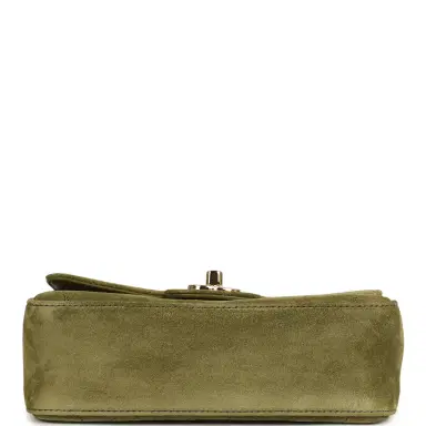 Chanel Chanel Mini "Souplissimo" Flap Bag Khaki Suede Gold Hardware | Thumbnail 6 Chanel Chanel Mini "Souplissimo" Flap Bag Khaki Suede Gold Hardware | Thumbnail 6