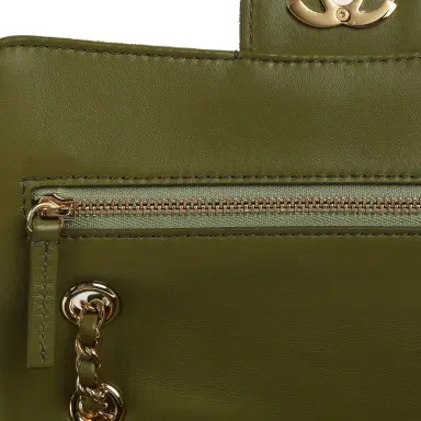 Chanel Chanel Mini "Souplissimo" Flap Bag Khaki Suede Gold Hardware | Thumbnail 8 Chanel Chanel Mini "Souplissimo" Flap Bag Khaki Suede Gold Hardware | Thumbnail 8