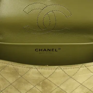 Chanel Chanel Mini "Souplissimo" Flap Bag Khaki Suede Gold Hardware | Thumbnail 9 Chanel Chanel Mini "Souplissimo" Flap Bag Khaki Suede Gold Hardware | Thumbnail 9