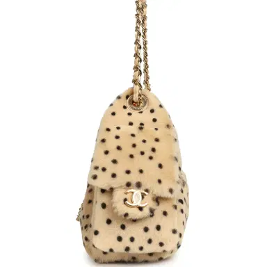Chanel Chanel Mini 25 Hobo Bag "Cheetah Print" Calf Hair Gold Hardware | Thumbnail 3
