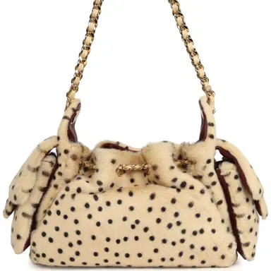 Chanel Chanel Mini 25 Hobo Bag "Cheetah Print" Calf Hair Gold Hardware | Thumbnail 4