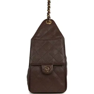 Chanel Chanel Small 25 Hobo Bag Dark Brown Caviar Gold Hardware | Thumbnail 3
