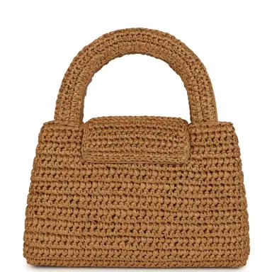 Chanel Chanel Small Kelly Shopper Dark Beige Raffia Brushed Gold Hardware | Thumbnail 4 Chanel Chanel Small Kelly Shopper Dark Beige Raffia Brushed Gold Hardware | Thumbnail 4